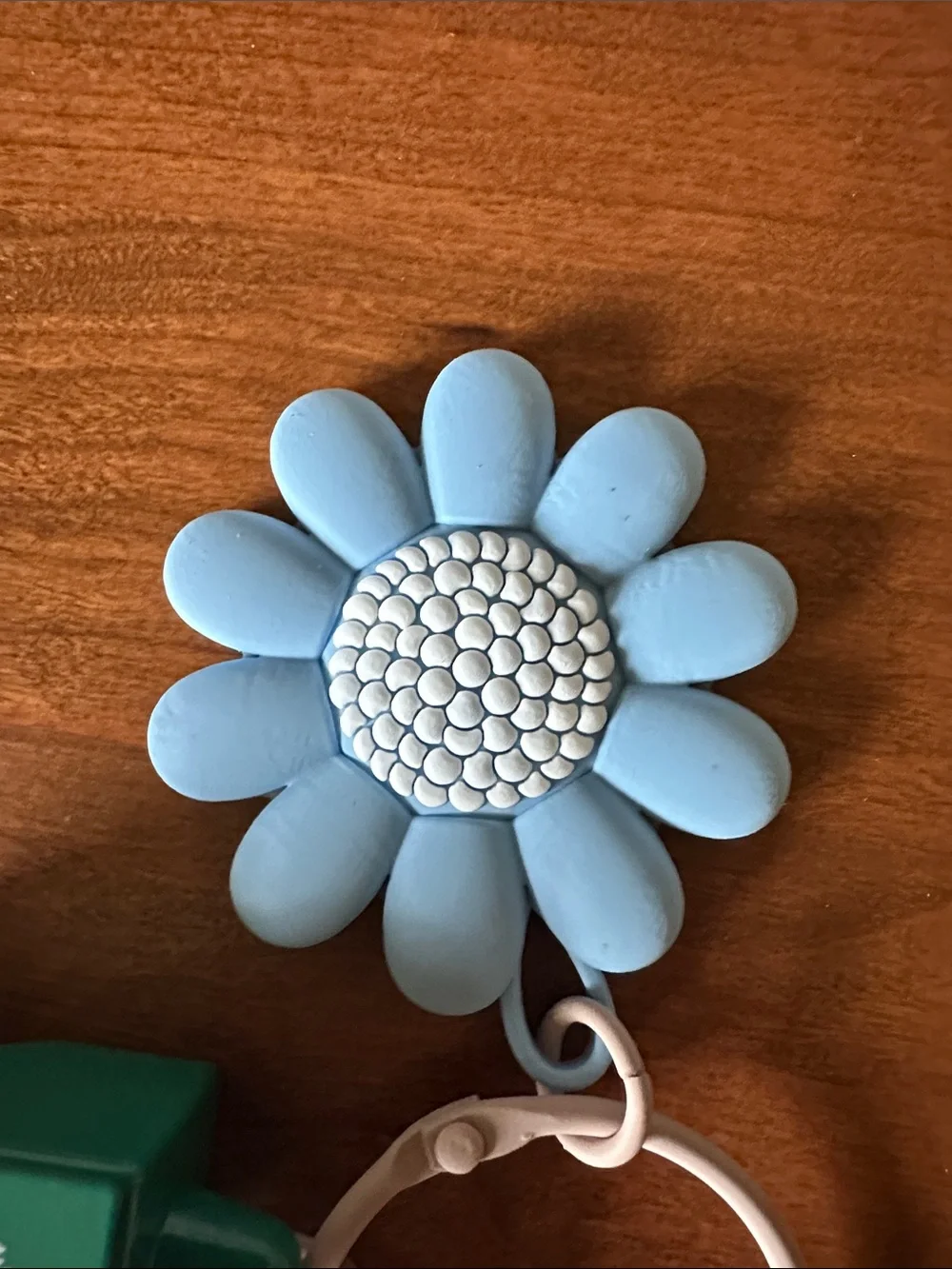 Free People Instant Replay wristlet Blue Flower Keychain Bracelet Accessory NWT